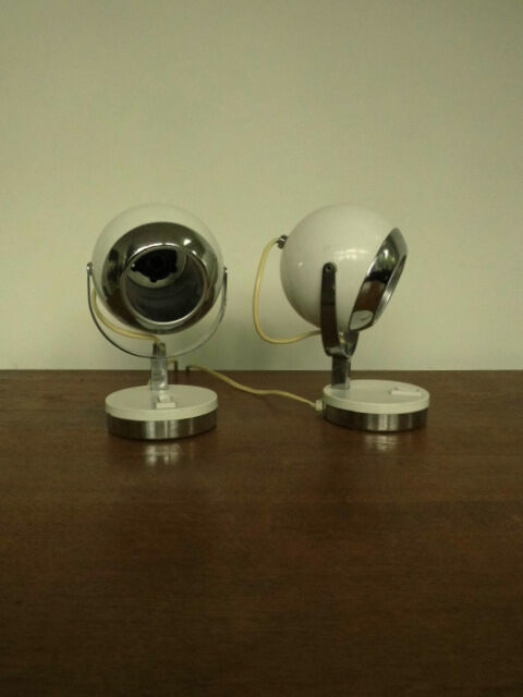 Pair of lamps Eyeball years 70