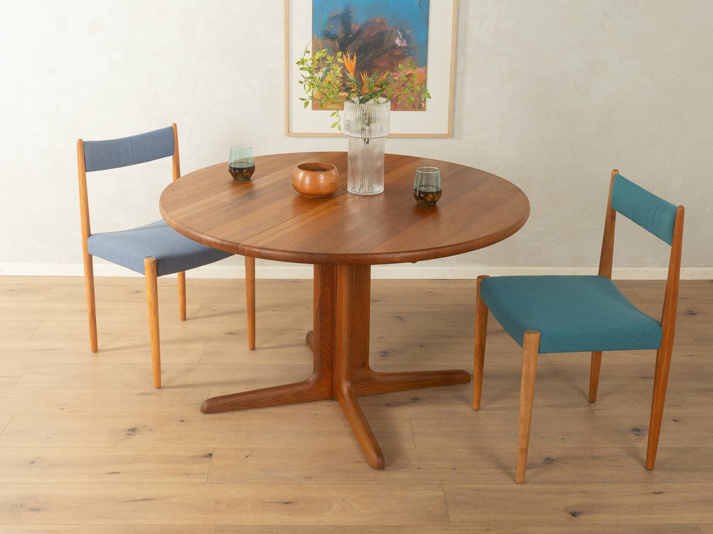 Elegant extendable dining table by CJ Rosengaarden, Denmark, 1960s, teak look