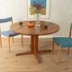 Elegant extendable dining table by CJ Rosengaarden, Denmark, 1960s, teak look