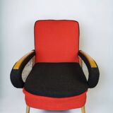 Vintage Rockabilly living room set, sofa bed and armchairs.