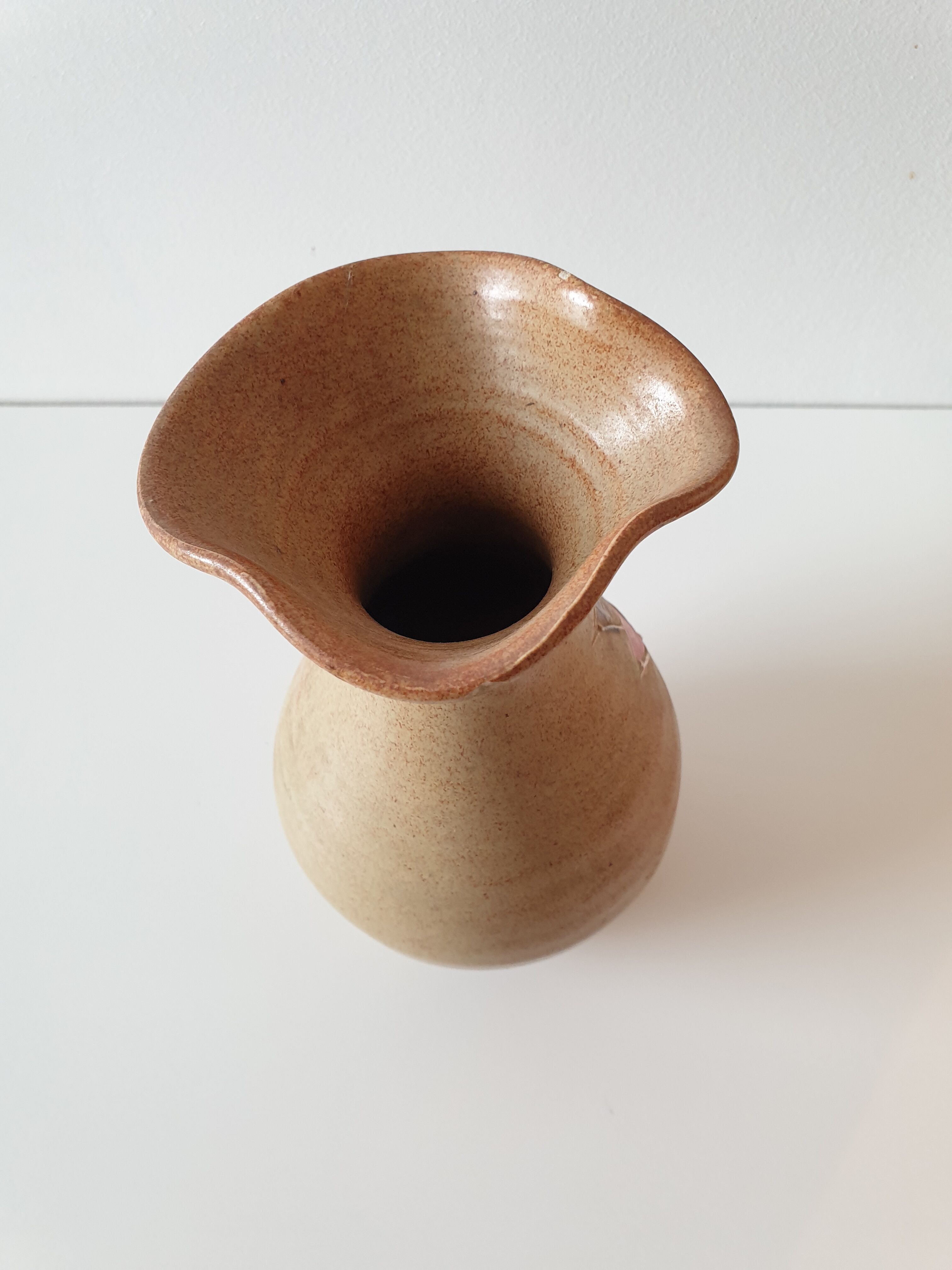 Vintage ceramic vase from Vallauris 1960s