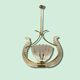 Murano glass light pendant by Ercole Barovier, 1940s
