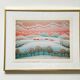Art print by I. Rabuzin: "Naïve Landscape" Vintage 70s