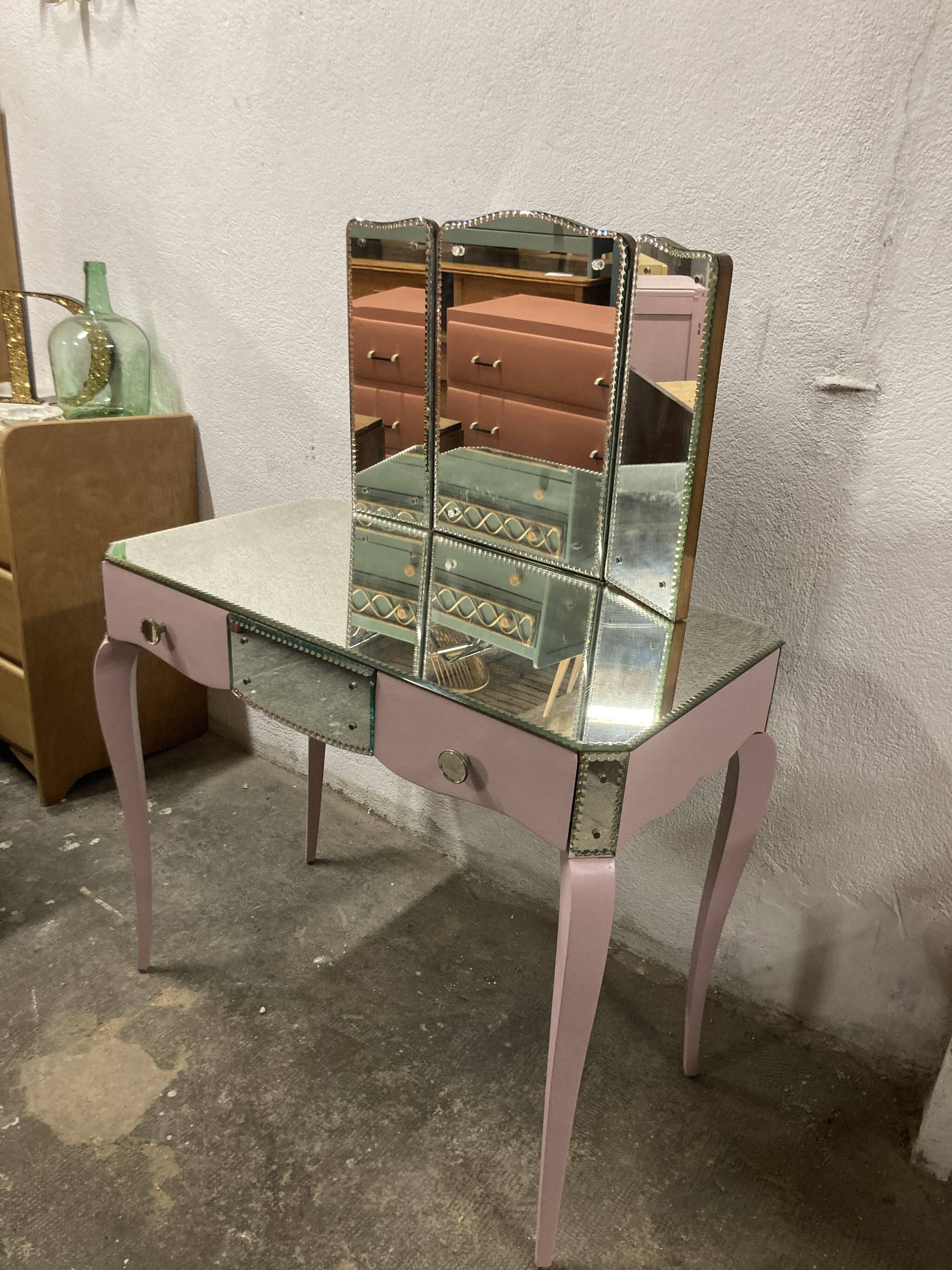 Venetian dressing table mirrors 1950 restored