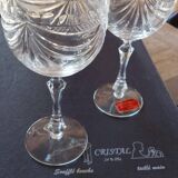 Set of 12 Lorraine crystal glasses