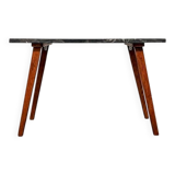 Marble effect Formica coffee table - flared legs