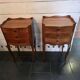 Pair of Louis XV style cherrywood bedside tables