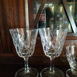 8 verres en cristal