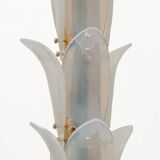 Lampe sur pied en verre de Murano en forme de palmier irisé