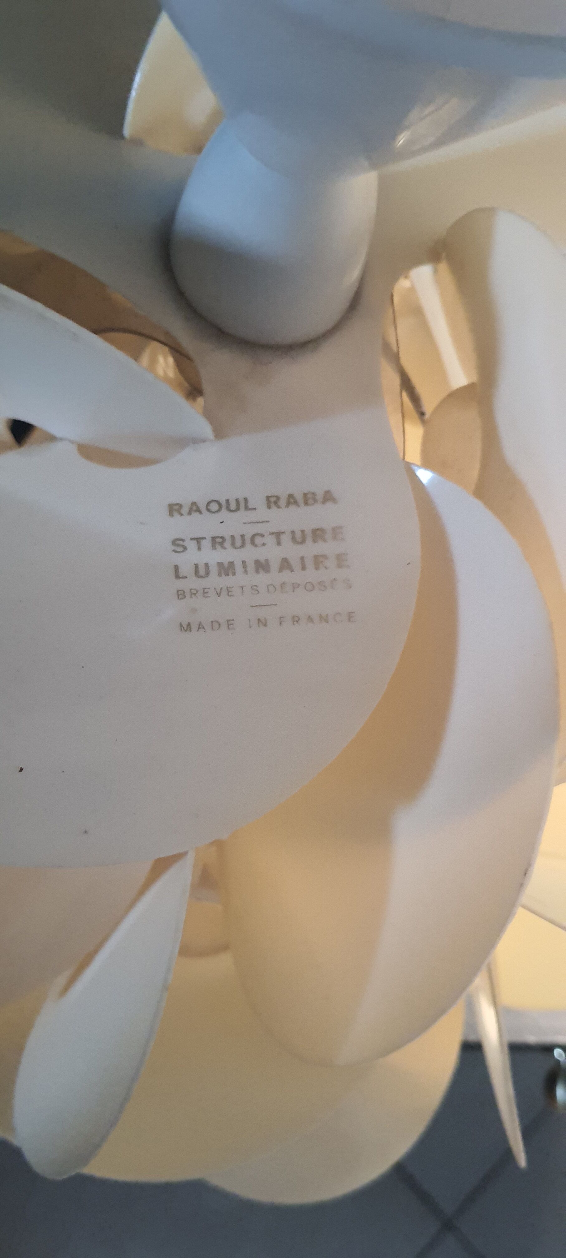 Raoul Raba hanging lamp 1968