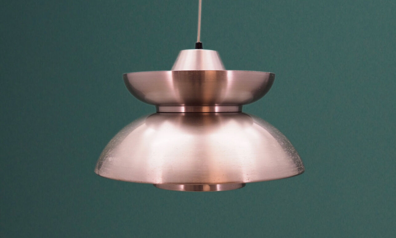 Silver chandelier, Danish design, 1970s