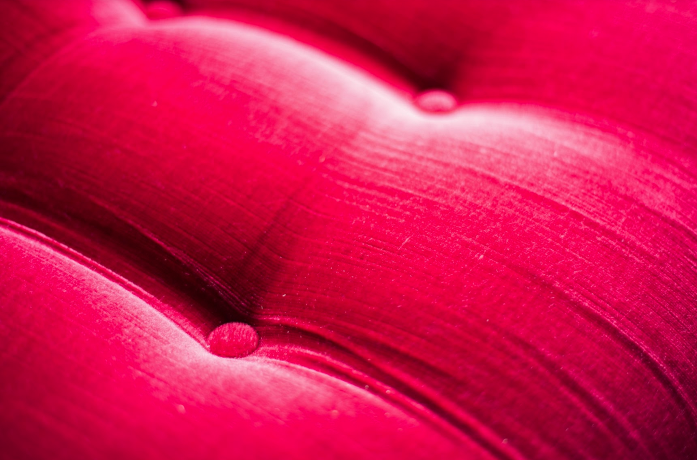 Red Velvet sofa