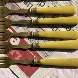 Set of 12 Dessert Cutlery - 1930s - Vintage Dessert Forks