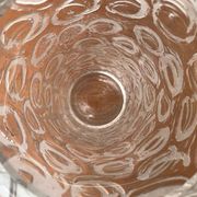 Large vase in raw glass, 1970s brutalism.