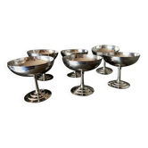 Vintage dessert bowls Inox - Set of 10