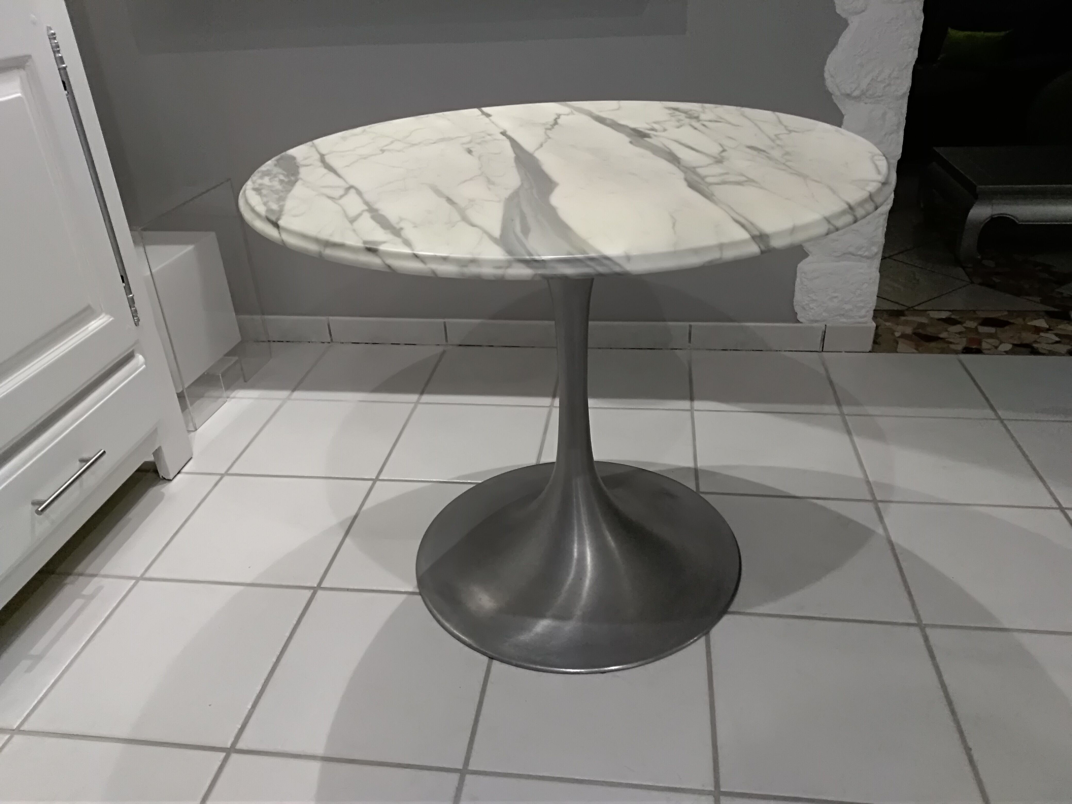 Table marble foot Tulip 1960
