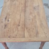 Farmhouse table wood foot turned