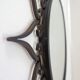 Vintage Black metal sun mirror