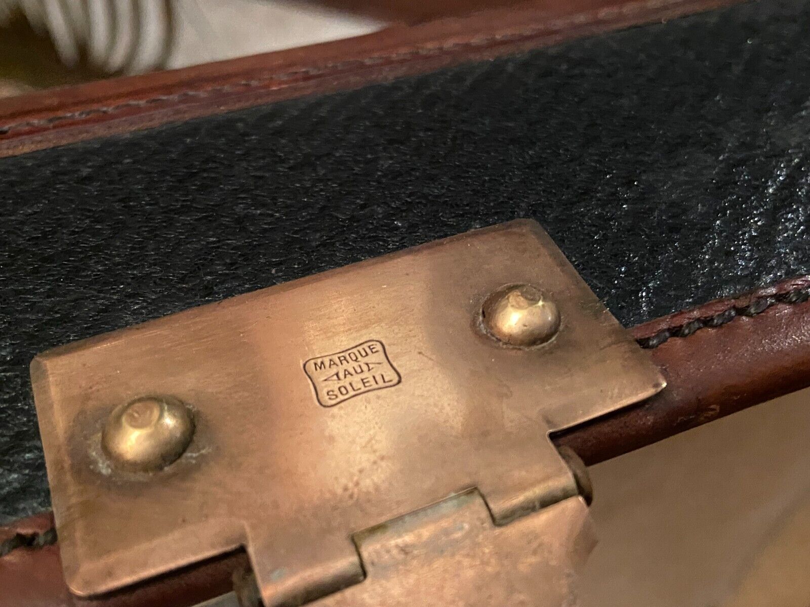 Travel trunk late nineteenth marked "At the start, Paris"