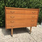 Vintage chest of drawers spindle feet