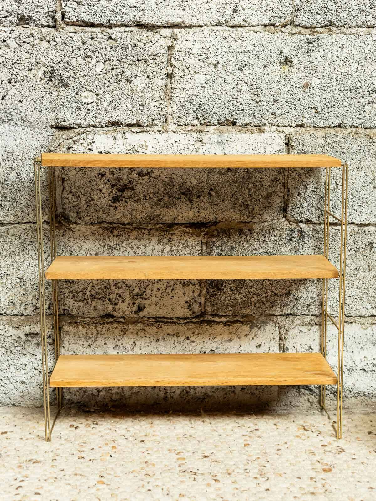 ✨ ÉTAGÈRE STRING EN CHÊNE CLAIR – DESIGN VINTAGE & MODULABLE✨