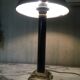 Lamp with brass foot