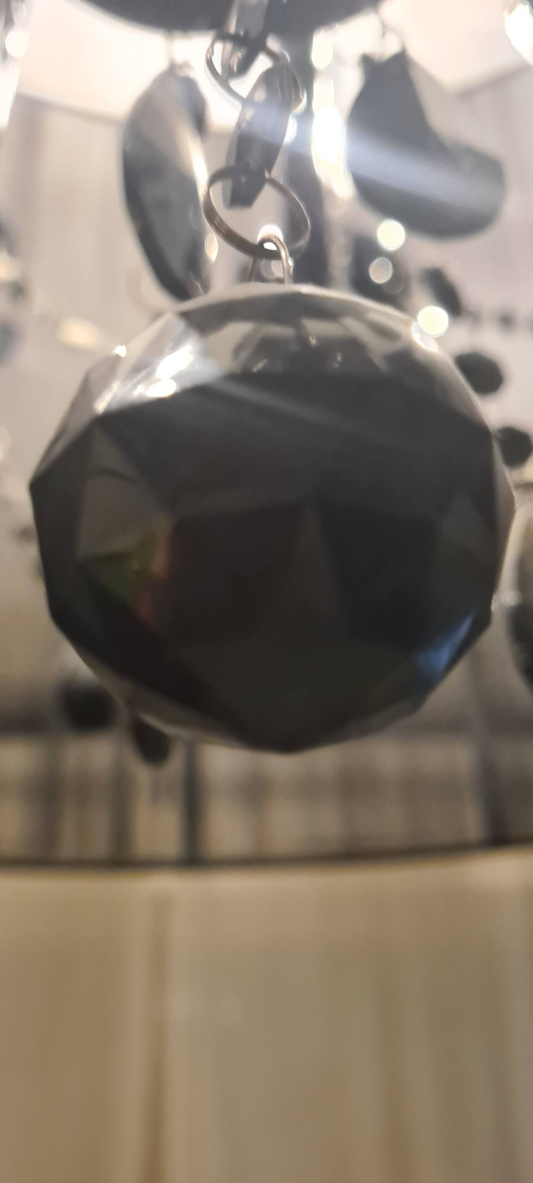 Chandelier Kare Gioiello Black Crystal