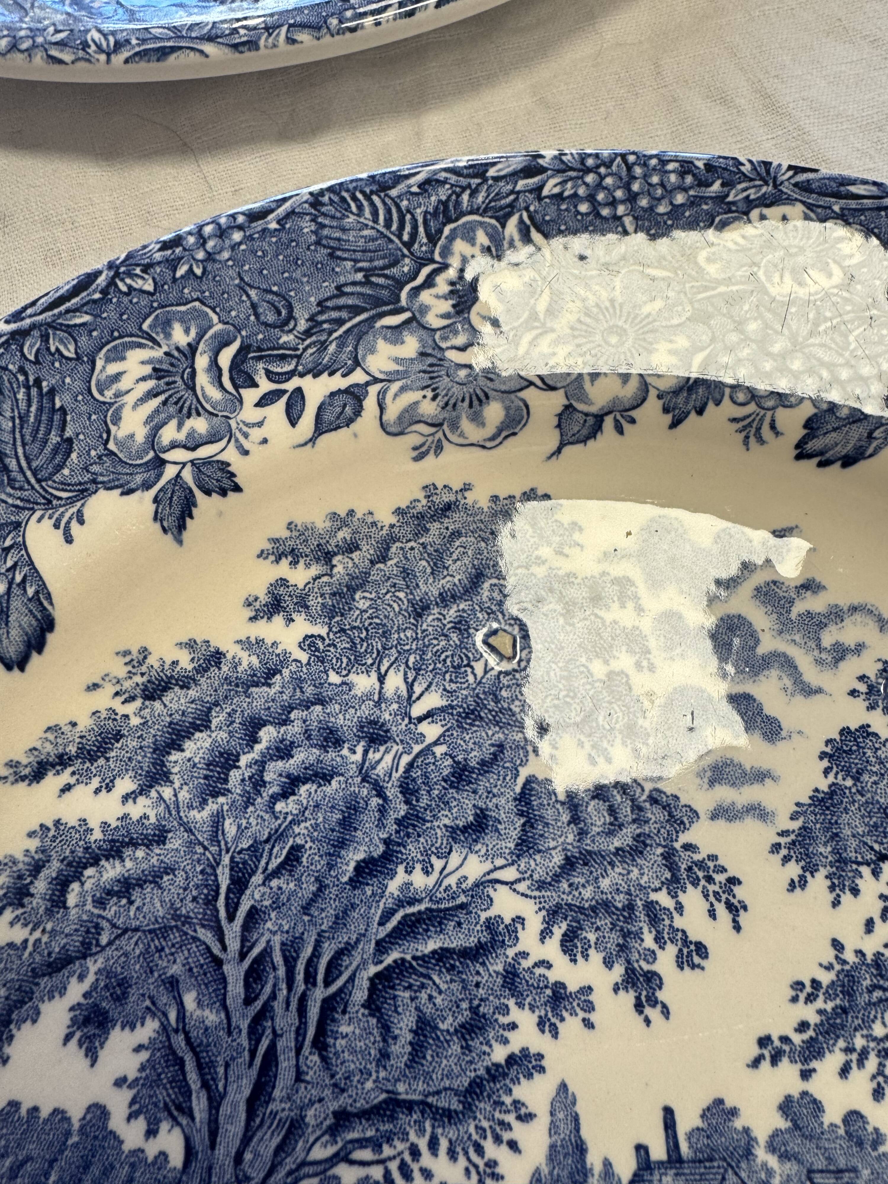 English dinner plates