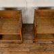 Paire de chevets vintage en chêne clair années 1950 pieds compas
