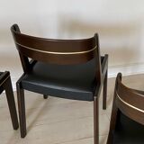 3 1930s leather chairs