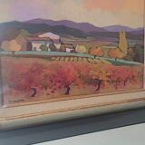 Tableau par Lorraine Jordan intitulé le mas à Lacoste