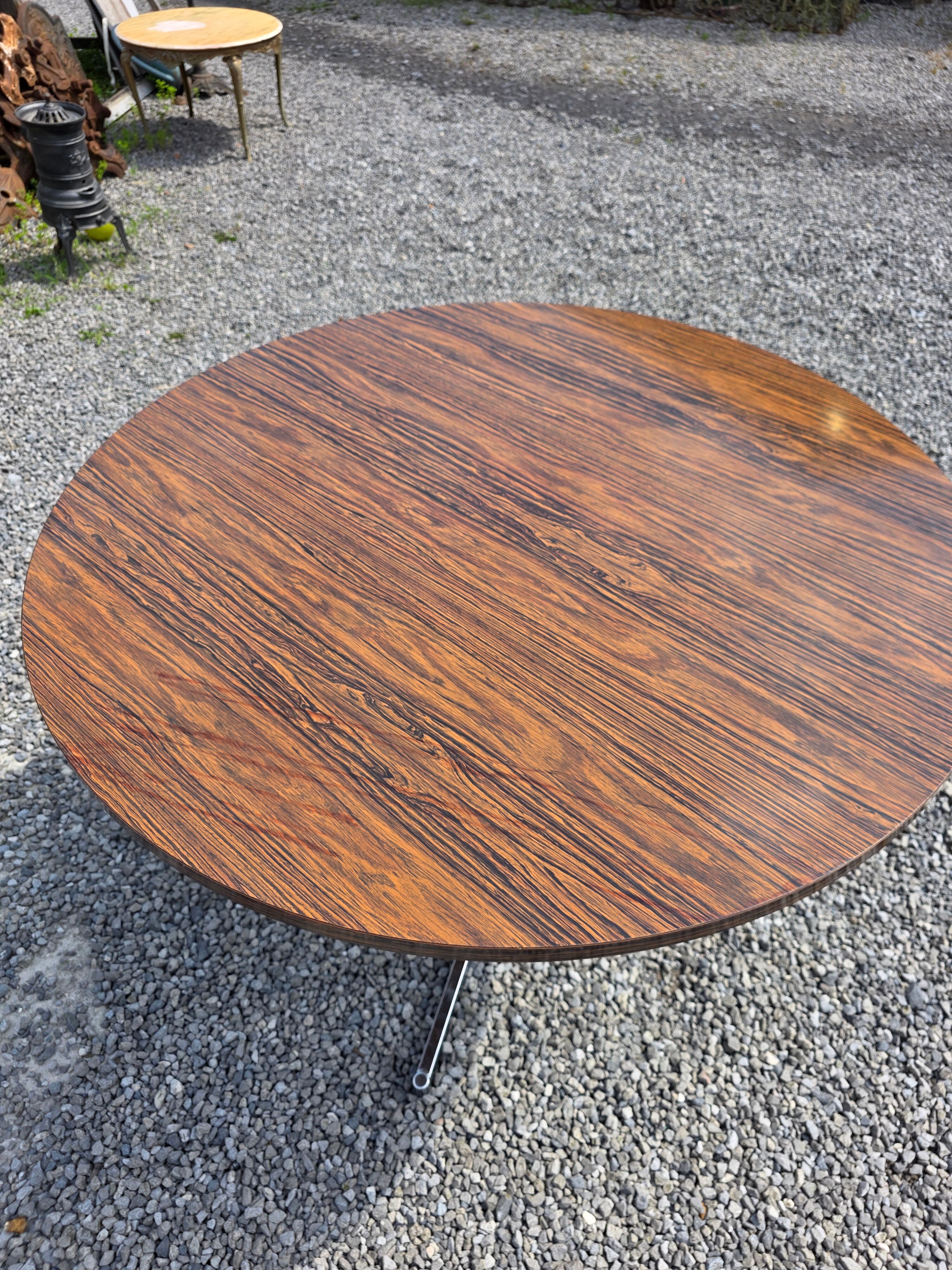 Formica table with chrome legs from the 1970s.