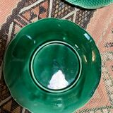 Series of 6 leaves plates in Gien slip