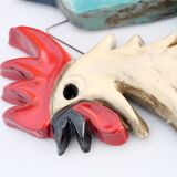 Ceramic rooster wall decoration