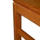 Scandinavian oak bench with drawer