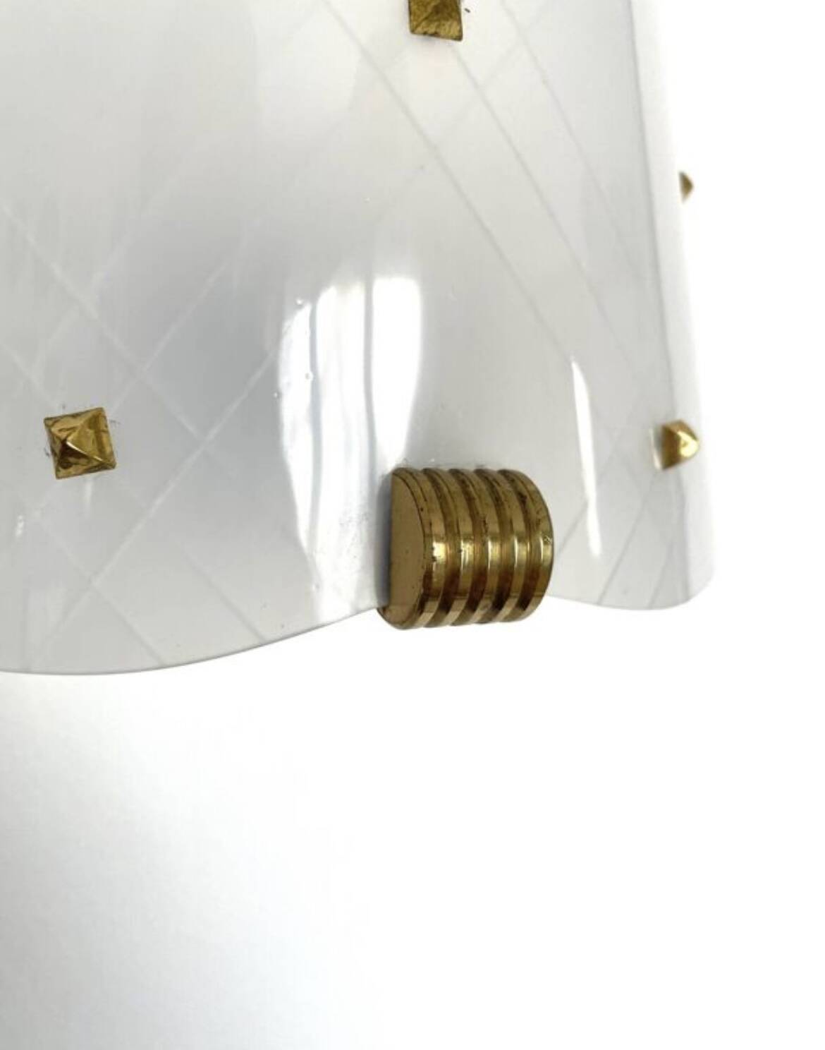 Pair of Plexiglas wall lights, 1960s