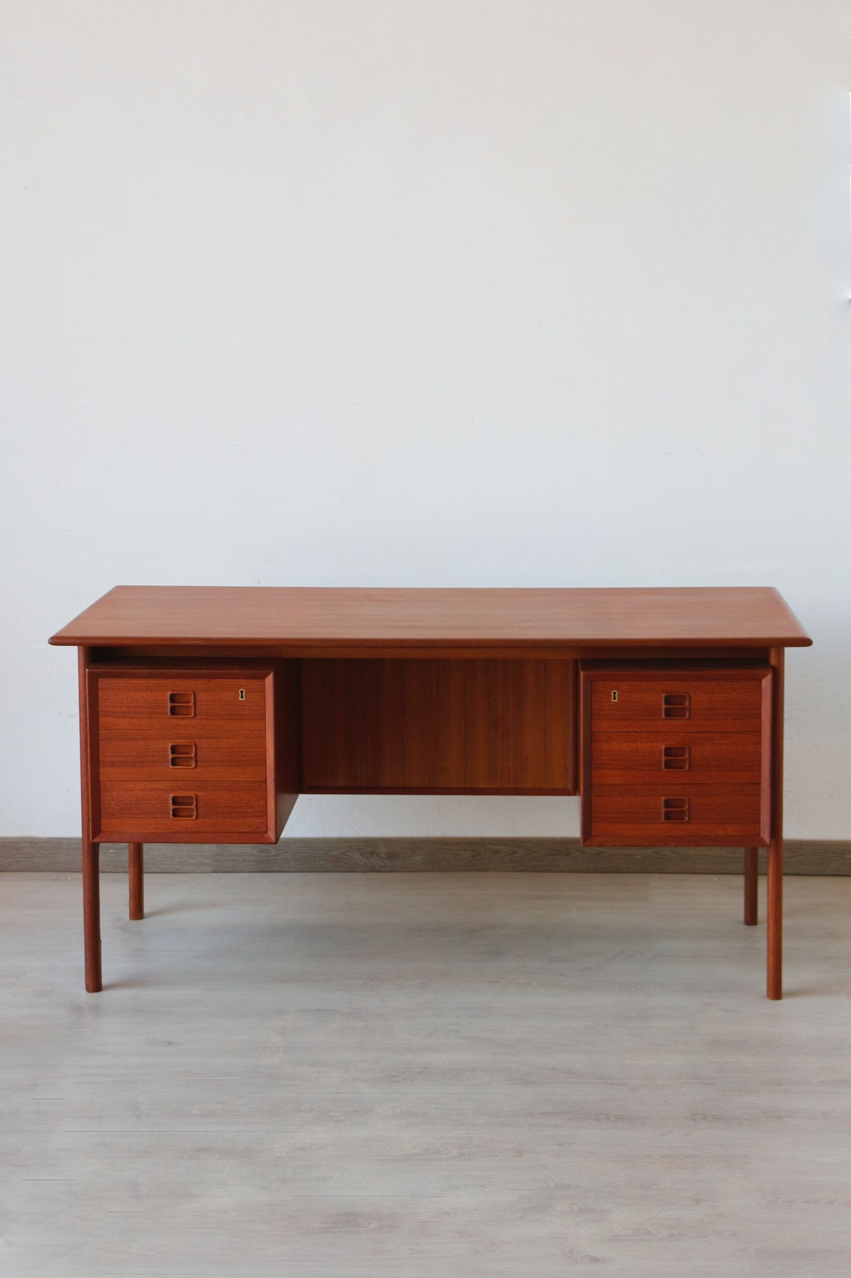 Danish desk from the 1960s by Erik Brouer – solid teak