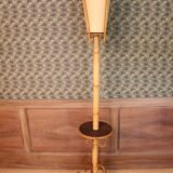 Rattan And Bamboo Floor Lamp 60's