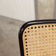 Pair of black Breuer b32 chairs and cannage