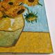 Tableau librement inspiré des tournesols, huile sur toile, 65 cm