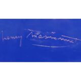 TamTam Krystal Indigo stool by Henry Massonnet, 2002.