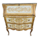 Chest of drawers with 2 drawers, secretary in gilded wood.