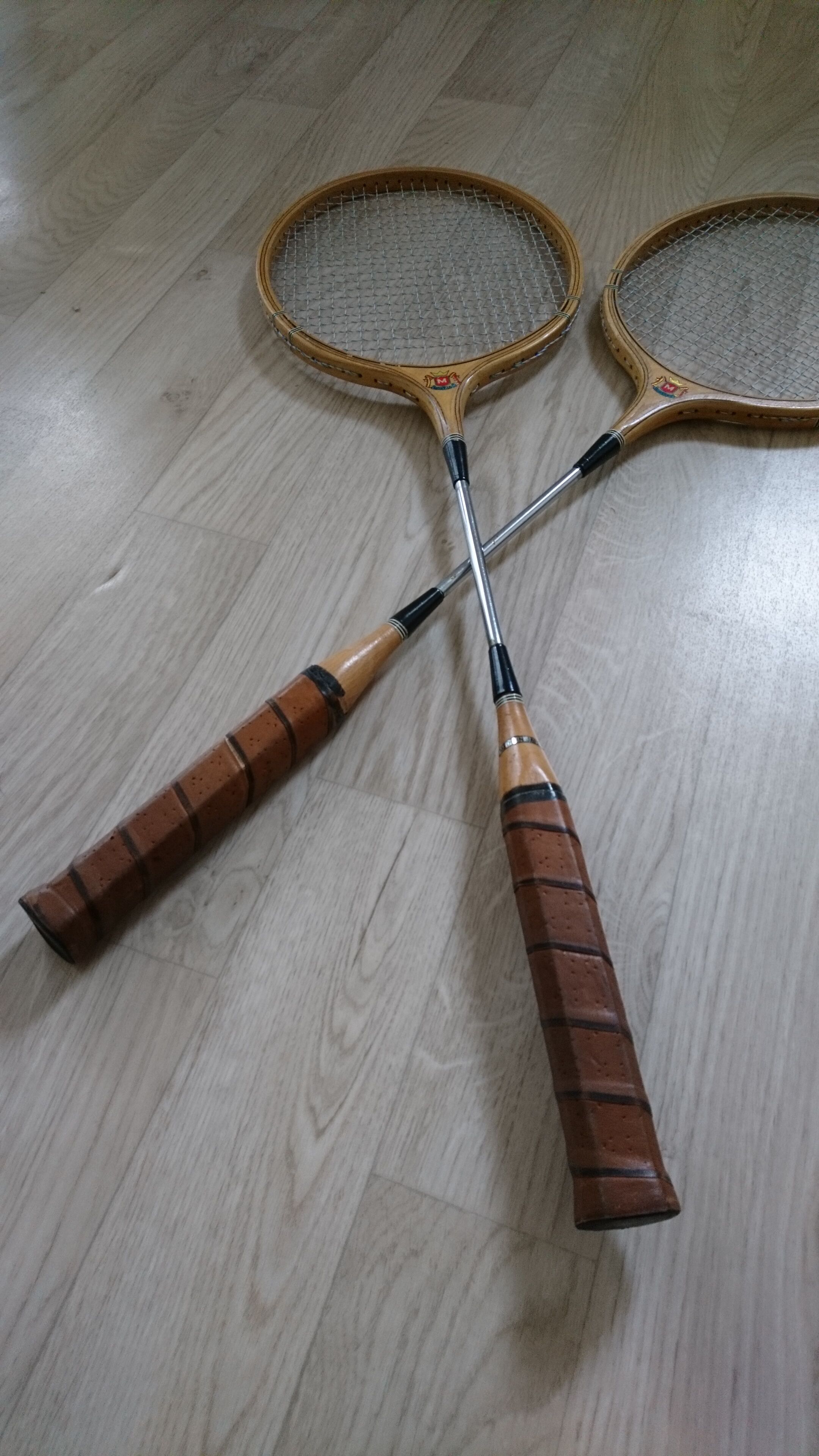 Vintage badminton rackets