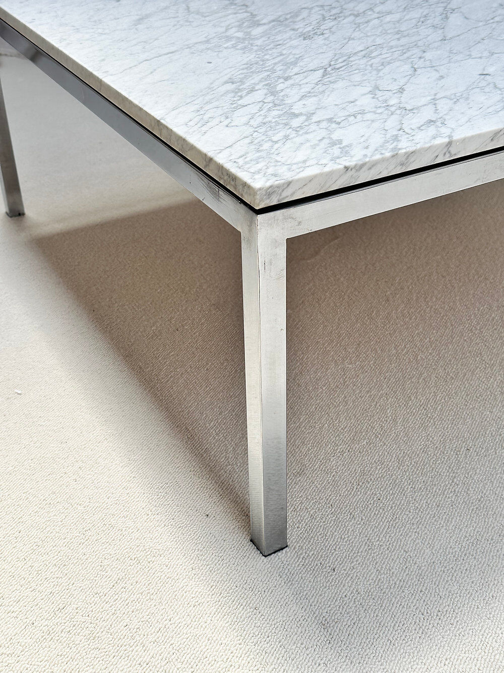 Table basse XL Carrara, Belgique, années 60