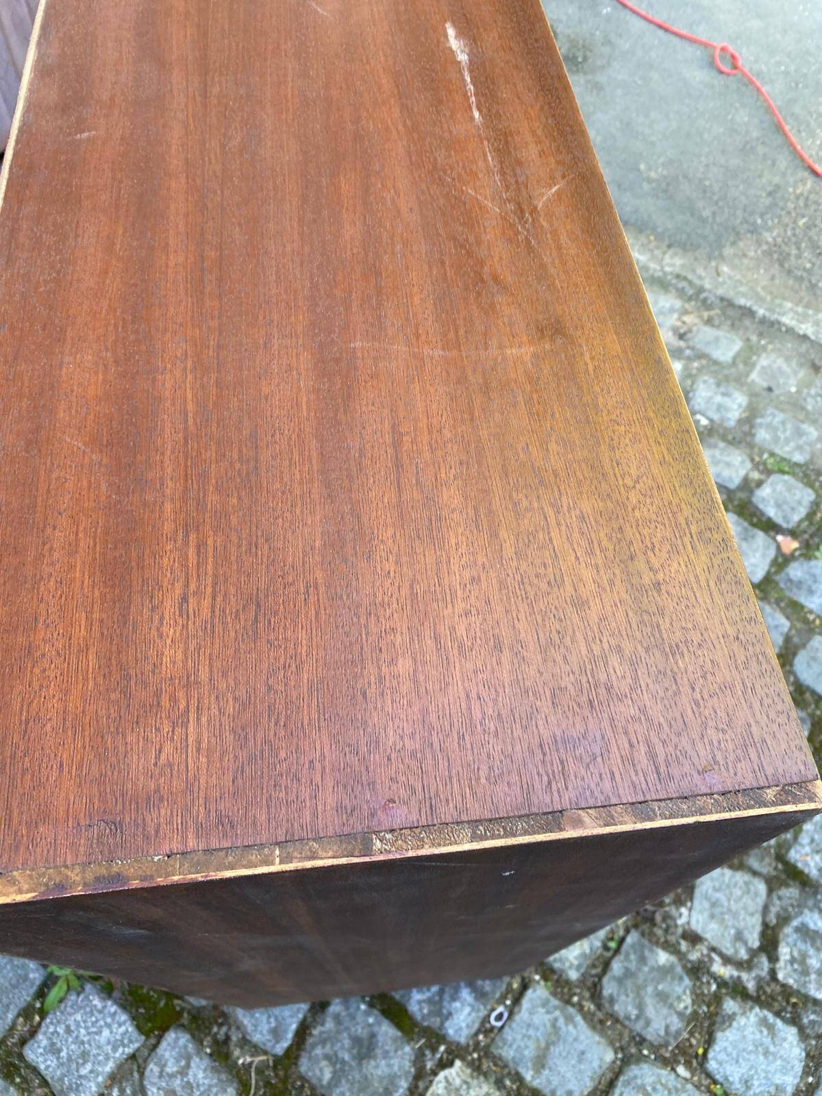 Étagère scandinave murale en bois 1960 125x80cm