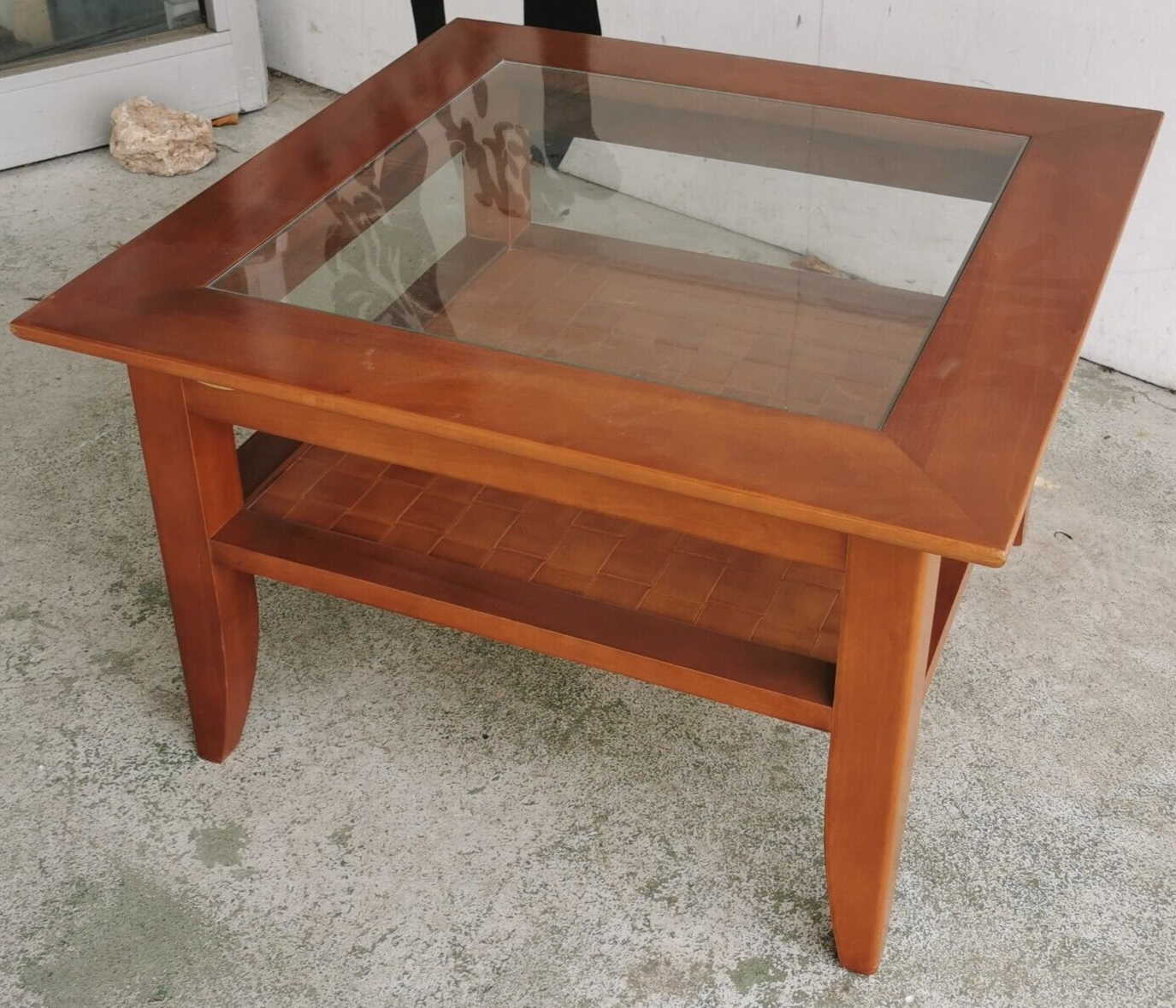 Coffee table in cherry sign ernest menard