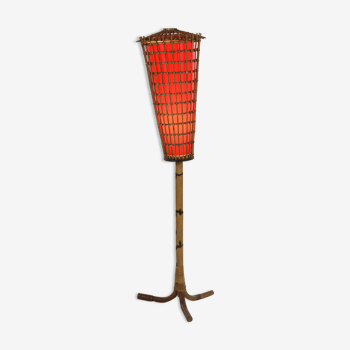 Lampadaire en bambou circa 1970