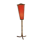 Bamboo floor lamp circa 1970