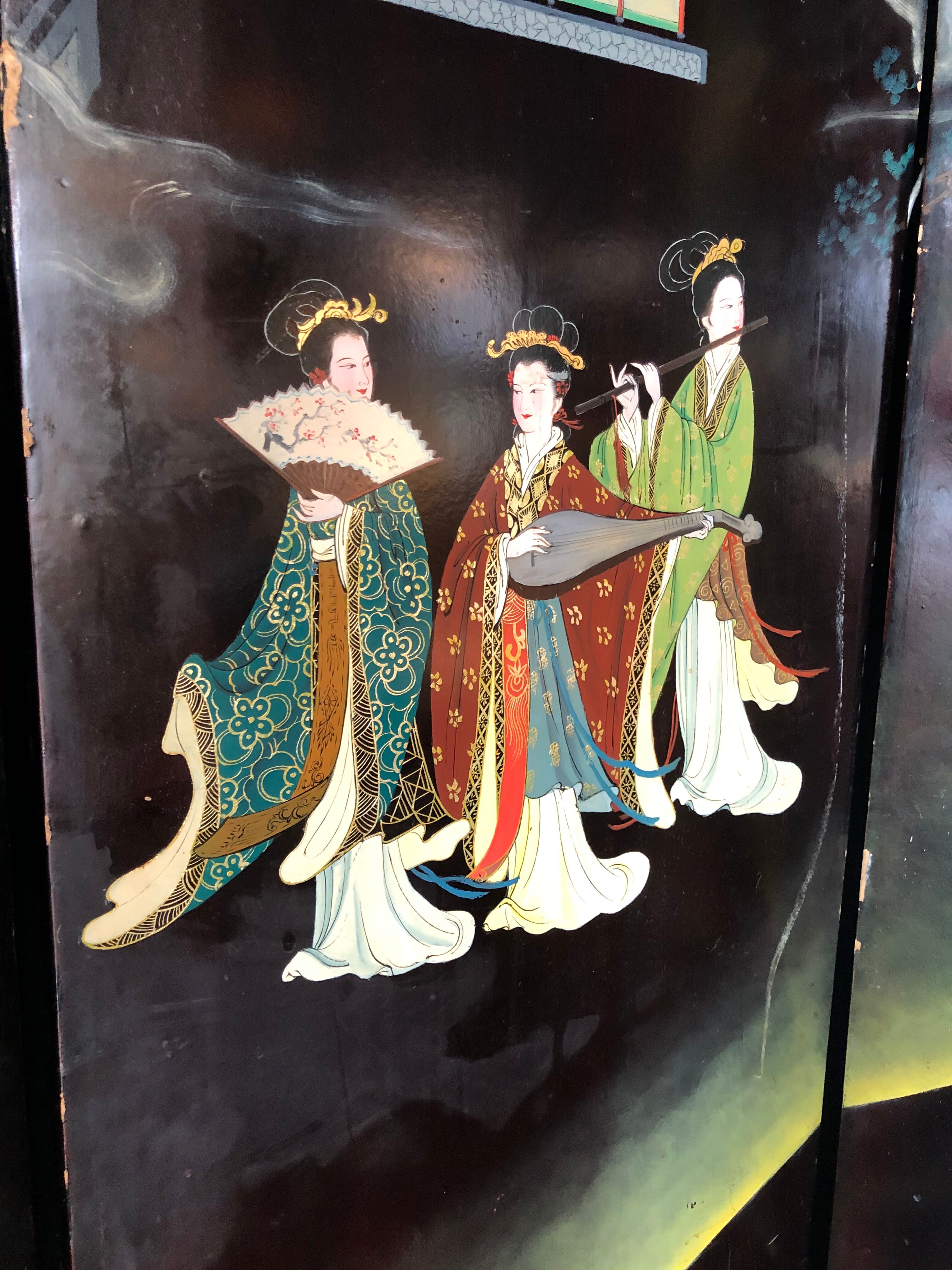 Chinese screen at the end of 19th