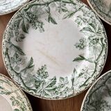 Set of 5 old plates